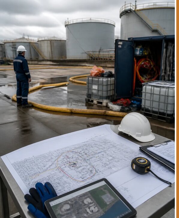 Разработка плана ликвидации разливов нефти в Альметьевске